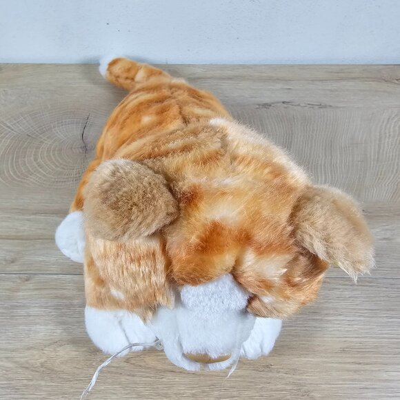 K&M International Orange Tabby Cat Plush Stuffed Toy Realistic Vintage 2005 11" - Picture 5 of 10